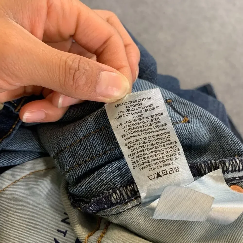 Lucky Brand Jeans Mens 36 Blue Vintage Straight Coolmax Stretch Cotton Lyocell
